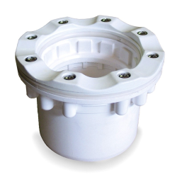 Suction nozzle for rebosadero with liner