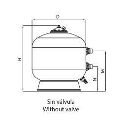 Swimming pool filter Berlín AstralPool Bobinado with Salida Lateral