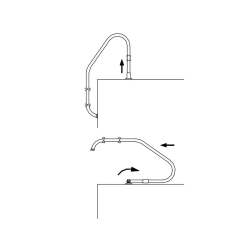 Anclaje Articulado escalera piscina AstralPool 00043