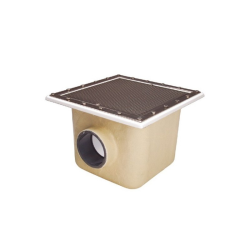 GRP Main Drain 515x515mm with ABS Grille
