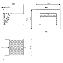 Cesto para skimmer A201 y A202  AISI-316