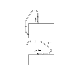 Anclaje Articulado con pletina para escalera piscina