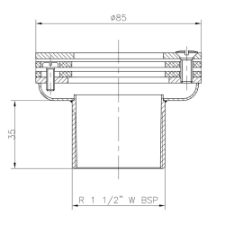 Suction Inlet for liner AstralPool