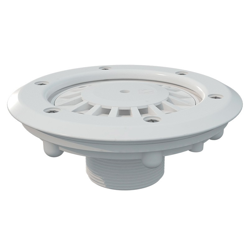 Boquilla de fondo para piscina prefabricada AstralPool Encolar exterior Ø63 PN 6 int. Ø50 mm Blanco