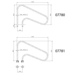 Pool exit handrail with external anchor AstralPool