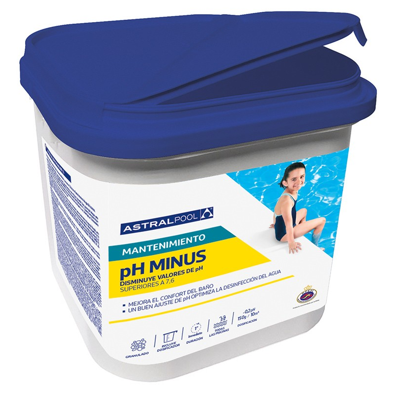 Minorador de pH Granulado pH-Minus AstralPool 7 Kg