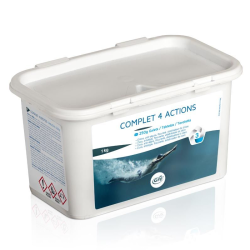 Cloro multifunción 4 acciones pastillas 250g Gre 1 Kg.