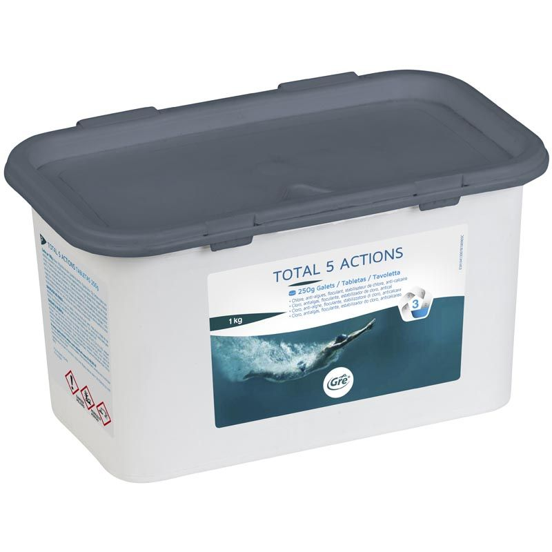Cloro Multiaccion 5 Acciones Tabletas 250 gr. Gre