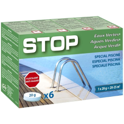 Stop aguas verdes. Caja de 6 pastillas de 20 grs Gre