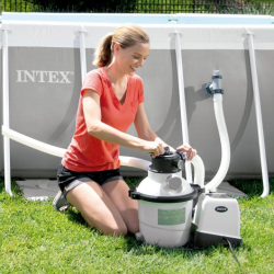 Sand Filter INTEX with Salt Water Chlorinator Eco INTEX 11 G/h 56800 L/h