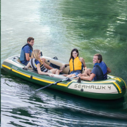 Bote de recreo Hinchable Intex Seahawk 4 351x145x48 cm 68351NP