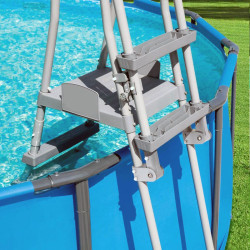 Ladder for pools desmontables Bestway 132 cm with plataforma