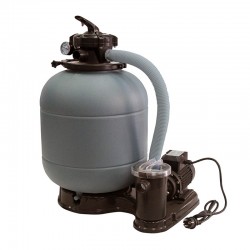 Above-ground pool Gre Fidji Ovalada Acero Chapa White