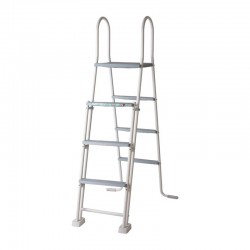 Above-ground pool Gre Fidji Circular Acero Chapa White