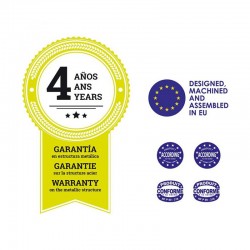 Above-ground pool Gre Fidji Circular Acero Chapa White