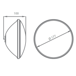 Lamp LED PAR56 RGB AstralPool with Mando 12 V AC 900 Lúmenes