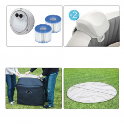 Spa inflatable Intex PureSpa Greywood Deluxe 196 x 71 cm 28440EX