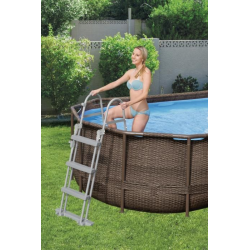 Piscina Bestway Power Steel Ovalada 427 x 250 x 100 cm