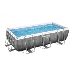 Pool Bestway Power Steel ratan gris 404 x 201 x 100 cm