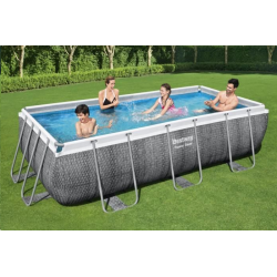 Piscina Bestway Power Steel ratan gris 404 x 201 x 100 cm