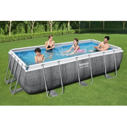 Pool Bestway Power Steel ratan gris 404 x 201 x 100 cm