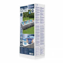 Pool Bestway Power Steel ratan gris 404 x 201 x 100 cm