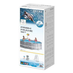 Piscina Intex Prism Frame 366x99cm con depuradora y escalera 26716NP