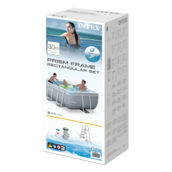 Pool INTEX Prism Frame 300x175x80cm with Dep. Cartridge and Ladder 26784np