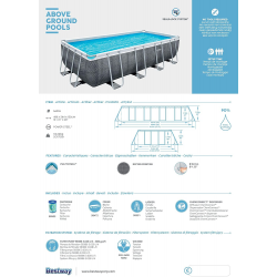 Pool Bestway Power Steel 488 x 244 x 122 cm