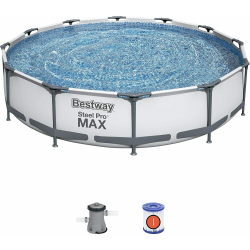 Piscina Bestway Steel Pro MAX 366 x 76 cm con Depuradora de cartucho