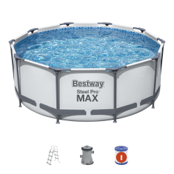 Piscina Bestway Steel Pro MAX 305 x 100 cm con depuradora