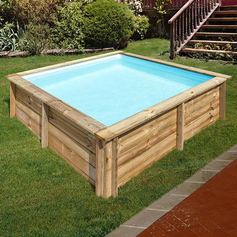 Piscina de madera Gre Sunbay City cuadrada 225x225x68 Piscina de madera Gre Sunbay City cuadrada 225x225x68