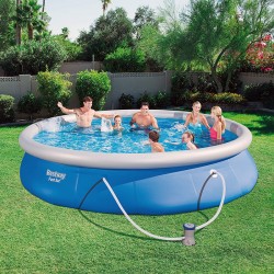 Pool inflatable Bestway Fast Set 457 x 84 cm with Filter unit Cartridge