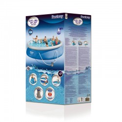 Pool inflatable Bestway Fast Set 457 x 84 cm with Filter unit Cartridge