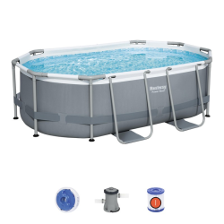 Piscina Bestway Power Steel Oval 305x200x84cm con depuradora