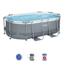 Pool Bestway Power Steel Oval 305 x 200 x 84 cm with filter unit