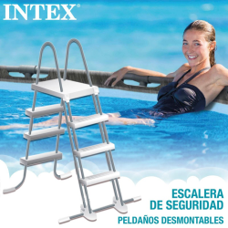 Piscina Intex Greywood Prism Frame 457x122cm con dep. cartucho y escalera 26742NP