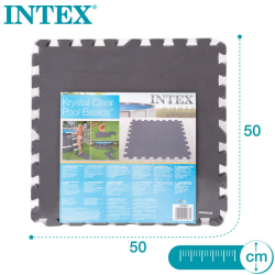 Protector suelo Intex para piscinas 50x50x0.5cm 8 piezas