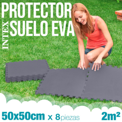 Protector suelo Intex for pools 50 x 50 x 0.5 cm 8 piezas