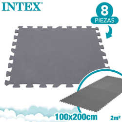 Protector suelo Intex para piscinas 50x50x0.5cm 8 piezas