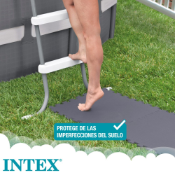 Protector suelo Intex para piscinas 50x50x0.5cm 8 piezas