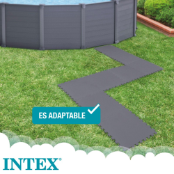 Protector suelo Intex para piscinas 50x50x0.5cm 8 piezas