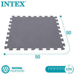 Protector suelo Intex para piscinas 50x50x0.5cm 8 piezas