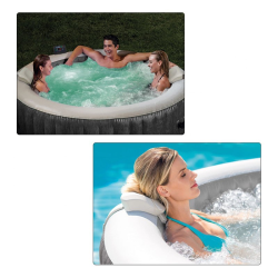 Spa Inflatable INTEX Purespa Greywood Deluxe 216x71cm 28442ex