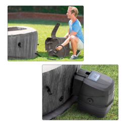 Spa Inflatable INTEX Purespa Greywood Deluxe 216x71cm 28442ex