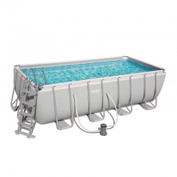 Pool Bestway Power Steel 488 x 244 x 122 cm with Filter unit Cartridge and Ladder