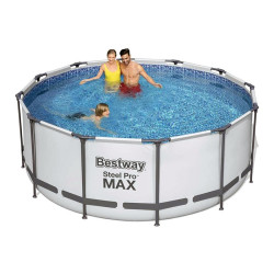 Piscina Bestway Steel Pro MAX 366 x 122 cm con Depuradora de Cartucho