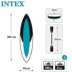 Kayak de recreo Hinchable Intex Excursion Pro K2 384x94x46 cm 68309NP