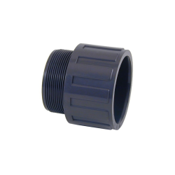 Connector Pvc for Solvent-weld and threaded Male 1.1/2" - 50 mm