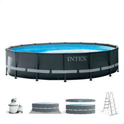 Piscina Intex Ultra XTR Frame 488x122cm con depuradora de arena y escalera 26326NP